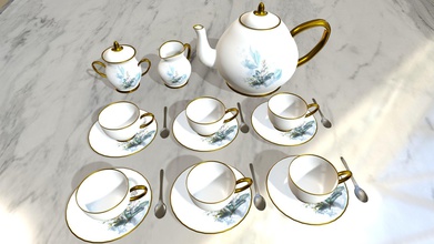 extravagant tea set - 3d model anabelle langelier anachu ad8f207 wanted make beautiful my fabulous result it&rsquo s first time i&rsquo m doing something like that enjoy 3d print model - Mito3D