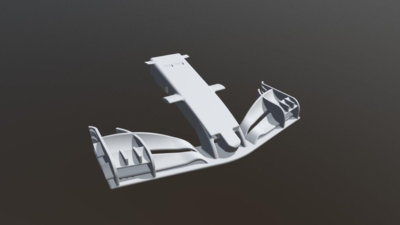 f1 2018 wing - buy royalty free 3d model federicoredaelli printing cars formula1 nose areodinamic car race 3d print model - Mito3D