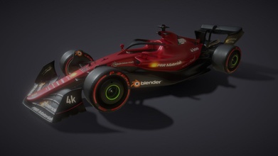 f1 2022 Rosso üniforma şablon satın almak telif Bedava 3d model Nick kalın Nickbroad formül kırmızı b3d formula1 otomotiv blender araç blender3d yarış 3d print model - Mito3D