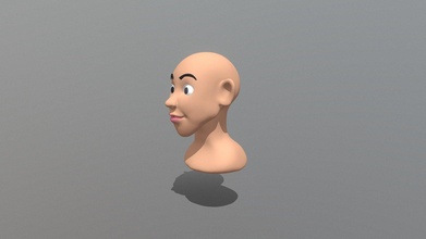 face sculpt cartoon - 3d model 9arts 2b233e4 3d print model - Mito3D
