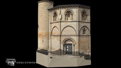fachada Iglesia santo sepulcro torres Rio 3d modelo juanbrualla 118f9a6 3d print model - Mito3D