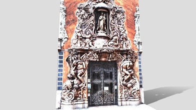 fachada palácio del Marques águas 3d modelo patrimonio virtual arbóreo b070a92 3d print model - Mito3D