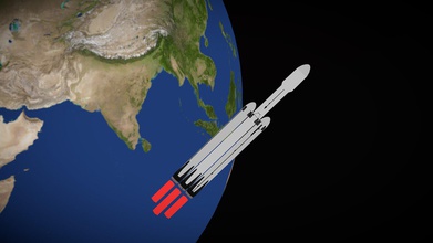 falcon heavy space x - 3d model crystalbattler03 9e9b32f made art assets file can used include earth uv texture proportional but not scale start like procedural world final rendered shorturlat cetvo 3d print model - Mito3D