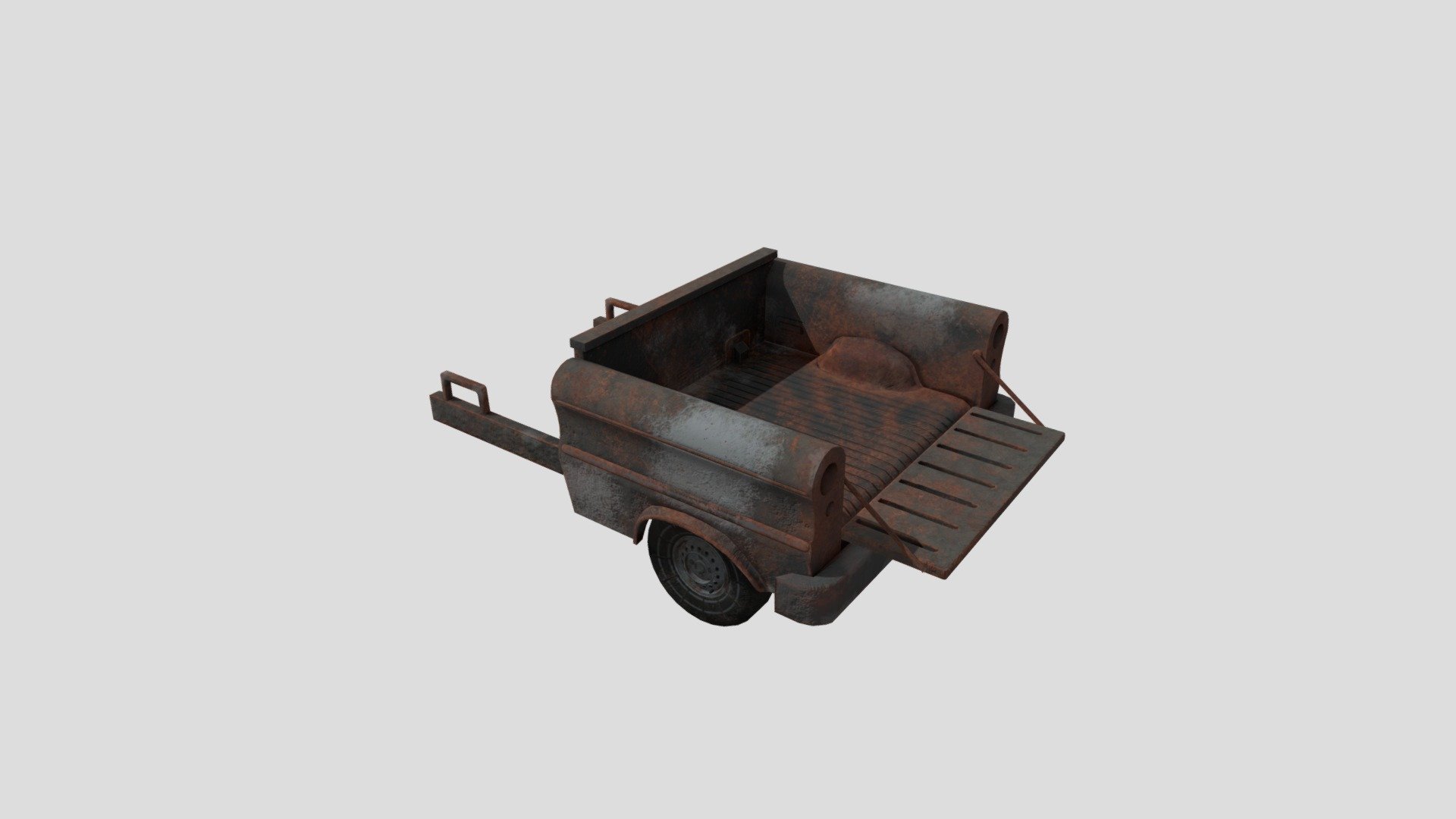 fallout 2 brahmin cart - 3d model tipicultbiomassa 2e6391a classic 1 basically it&rsquo s car splitted half also made suspension one 3D print model - Mito3D