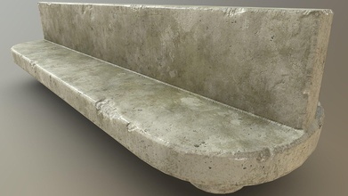 fallout 3 - concrete bench mod remake buy royalty free 3d model aidanwatts f1bc906 3d print model - Mito3D