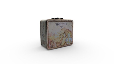 fallout 4 vault-tec weathered tin tote - buy royalty free 3d model chrisprice 30653a2 3d print model - Mito3D