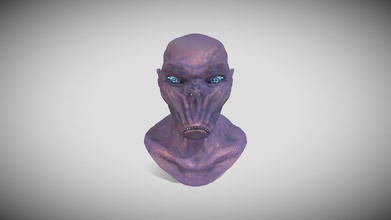 fantastic creature head - download free 3d model andcr 72c0574 3d print model - Mito3D