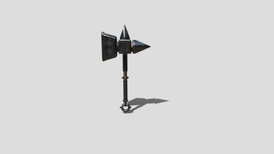 fantasy-hammer - 3d-Modell flamigos 15db954 game-ready low-poly Polygone 621 Texturen, Auflösung 4096 x base-color normal metallic Rauheit ambient occlusion 3d print model - Mito3D