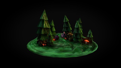 fantasy murshrom crystal forest - download free 3d model sculptmike 968cd6f cc attribution make sure hit like realy way turns out 3d print model - Mito3D