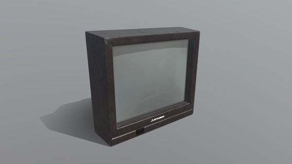 fashioned tv - buy royalty free 3d model daniel drmonzel oldschool television tvset substancepainter maya 3d print model - Mito3D
