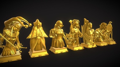 fate grandorder 7 classes chess set - buy royalty free 3d model gustavosept ac3a3d0 body anatomy moon custom warrior avenger voyager mage cancer 3dprinting ego alter fatezero ruler jester eerie requiem fate-zero redline shielder fategrandorder alterego apocrypha fateapocrypha 3dprint stylized anime sculpture foreigner cosmical mooncancer fatetype faterequiem fatetype-rediline 3d print model - Mito3D