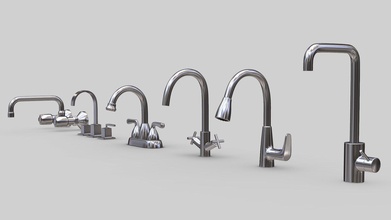 faucet collection set - buy royalty free 3d model rossty3d rossty design 964e852 3d print model - Mito3D
