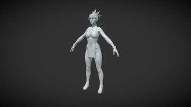 female character - zerone 3d model luceilos lucidordinance d524291 3d print model - Mito3D