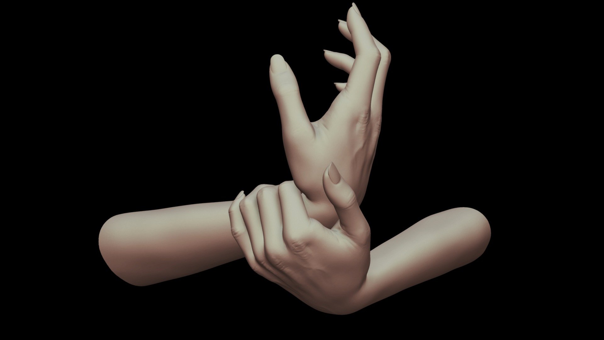 female hands 15 - buy royalty free 3d model rumpelstiltskin rumpelshtiltshin 0ae0f28 high poly sculpt created zbrush ready printing obj file format hope you like check out my profile see other arms models 3D print model - Mito3D