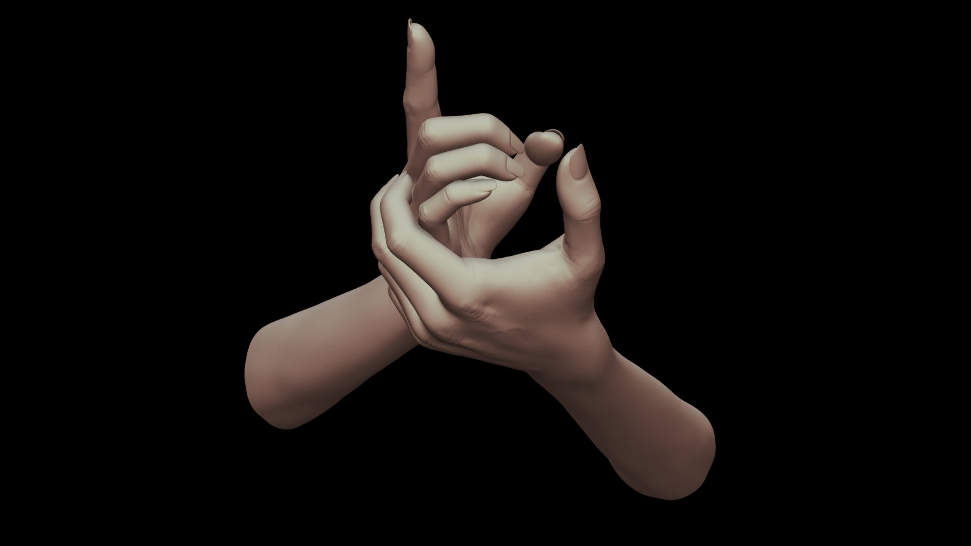female hands 18 - buy royalty free 3d model rumpelstiltskin rumpelshtiltshin fe044aa high poly sculpt created zbrush ready printing obj file format hope you like check out my profile see other arms models 3D print model - Mito3D