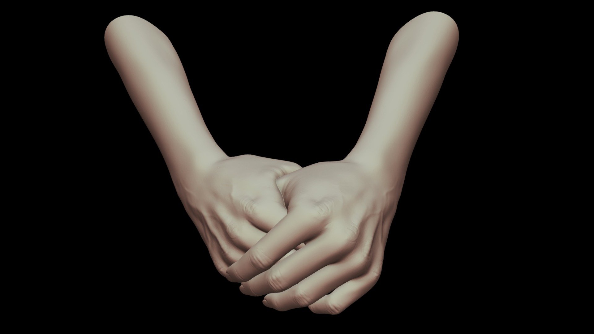 female hands 6 - buy royalty free 3d model rumpelstiltskin rumpelshtiltshin 6b73889 high poly sculpt created zbrush ready printing obj file format hope you like check out my profile see other arms models 3D print model - Mito3D