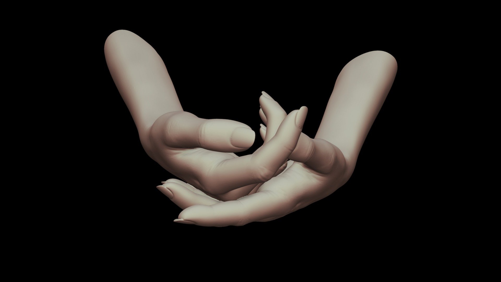 female hands 7 - buy royalty free 3d model rumpelstiltskin rumpelshtiltshin caa1917 high poly sculpt created zbrush ready printing obj file format hope you like check out my profile see other arms models 3D print model - Mito3D
