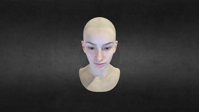 female head scanned + rigg - 3d model leandcoel leandcoel3d 8a810be 3d print model - Mito3D