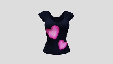 hembra corazón impresión camiseta comprar realeza gratis 3d modelo 3dia 2ecdb6f 3d print model - Mito3D