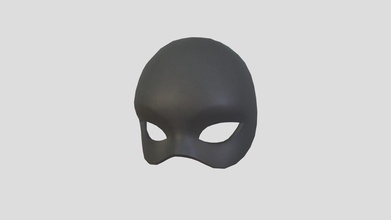 hembra máscara comprar realeza gratis 3d modelo bariacg cara sexy apuntalar Moda héroe mascarada impresión cabeza niña dibujos animados oscuro plastico negro dama 3d print model - Mito3D