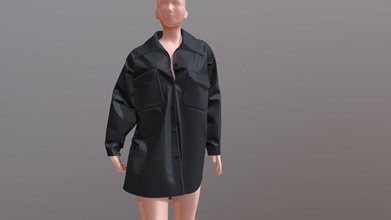 female oversize shirt - 3d model hectxr 41d6a34 3d print model - Mito3D