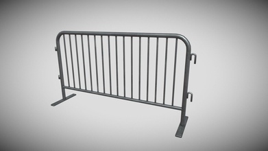 fence barricade 02 - buy royalty free 3d model rocz3d bf67351 3d print model - Mito3D