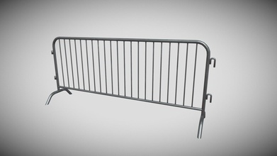 fence barricade 03 - buy royalty free 3d model rocz3d 2a09091 3d print model - Mito3D