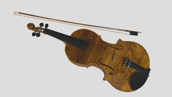 violín comprar realeza gratis 3d modelo 3dlowpoly música instrumento musical cuerda clásico Listo músico acústico juego textura lowpoly escuela politécnica listo clásica 3d print model - Mito3D