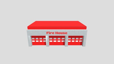 fire house - download free 3d model usama tahir usamatahir 521ec95 simple you can use games because its very lowpoly 3d print model - Mito3D