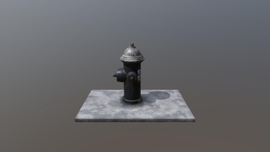 fire hydrant game ready - buy royalty free 3d model aakashupadhyay296 07ba768 low poly aaa all independent maps created substance painter diffuse roughness ao metallic 3d print model - Mito3D