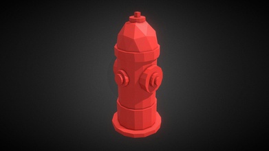 fire hydrant low poly style - download free 3d model tikodev tikoavp 8992acd my game called end live through survival colony zombie apocalypse you can play here 3d print model - Mito3D