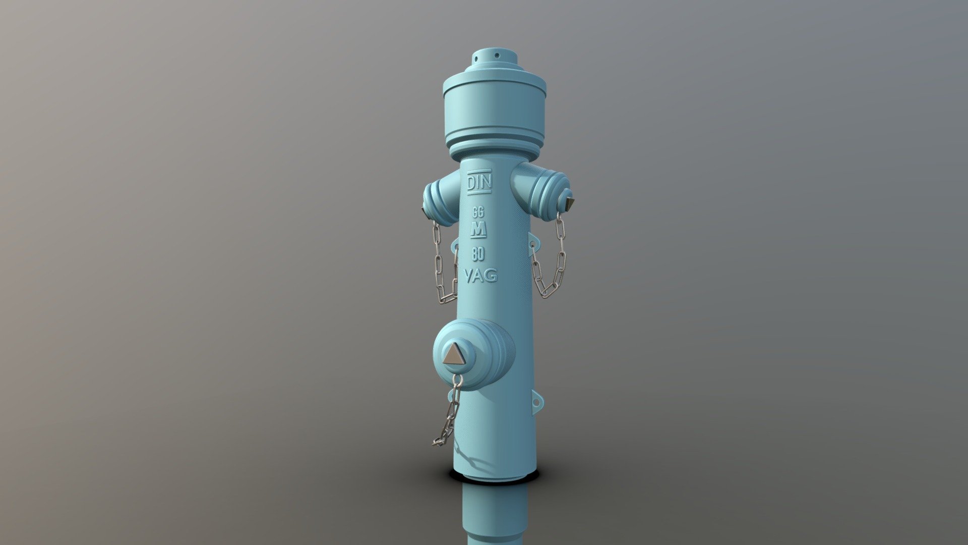 hydrant vag version 2 high-poly - kaufen Sie royalty-free-3d-Modell vis-all-3d-vis-all d85054b blue-material nova 1885 high-poly-version low-poly-version modelliert 3dhaupt blender-2831 3D print model - Mito3D