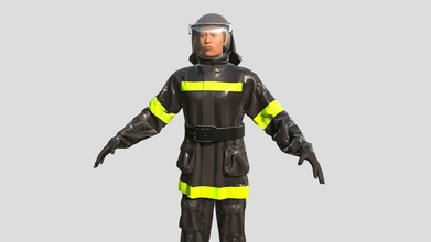 firefighter 3d game model - buy royalty free agarkova cg 1ebba72 3d print model - Mito3D