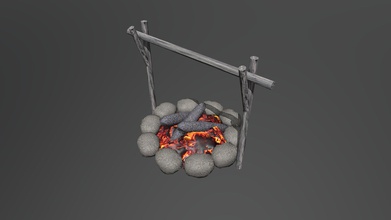 fireplace - download free 3d model thunder thunderpwn f86eb79 prop stoneage any survival game didnt add fire better engine itself enjoy remember like if you use collection 3d print model - Mito3D