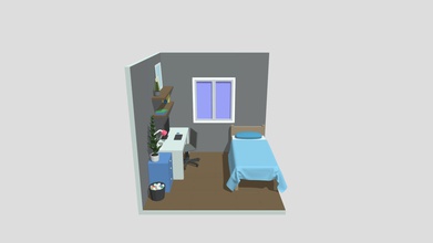 first small room - download free 3d model magdalenas2312 577305f cube made blender 3d print model - Mito3D