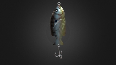 fishing lure 8 - buy royalty free 3d model eugeneost c409358 3d print model - Mito3D