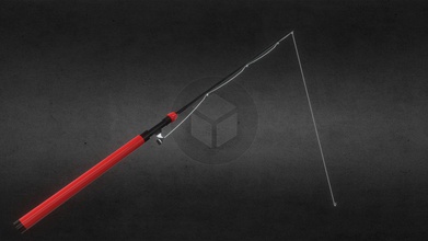fishing rod - download free 3d model h8pitts b379727 red black shinning finish 3d print model - Mito3D