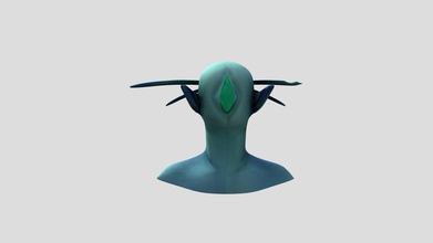 fishmanshamanlod0 - descargar gratis 3d modelo hoodeddeamon b15a434 ciego enloquecido chamán hombre pez busto hecho de la escuela un proyecto grupo esculpe zbrus al horno xnormal modelado maya 3d print model - Mito3D