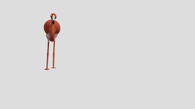 flamingo poly - download free 3d model scbenoit 081e967 3d print model - Mito3D
