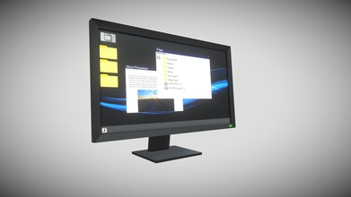 pantalla plana monitor 3d modelo proscrito software ilegal 0ca5c5d 3d print model - Mito3D