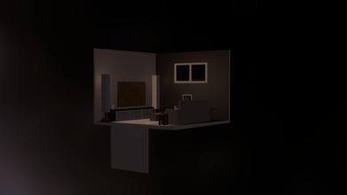 floating living room isometric - 3d model joshua hardyjoshua 7b837e5 3d print model - Mito3D