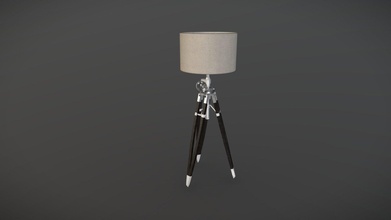 floor lamp tripod - buy royalty free 3d model cg max cgmax 58d7018 3d print model - Mito3D