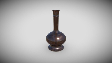 floral vase - download free 3d model ghalek 3d0bada 3d print model - Mito3D