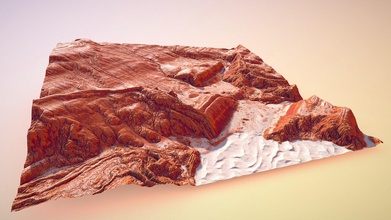 flowing sandstone hills - buy royalty free 3d model tabernoble 4b83b7a igneous-type terrain blowing sand go whole picture hit dusty trail sometime thanks viewing 3d print model - Mito3D