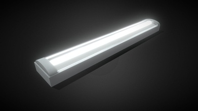 fluorescent lamp - buy royalty free 3d model red2000 68e93b9 lowpoly textured substance painter 2 3d print model - Mito3D