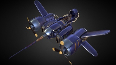 flying machine - buy royalty free 3d model arsi siddiquee arsisiddiquee 366af24 3d print model - Mito3D
