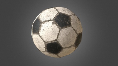 football ball poly pbr model - buy royalty free 3d aleksandrkorostyliov 6a14097 3d print model - Mito3D