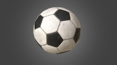football ball poly pbr model - buy royalty free 3d aleksandrkorostyliov a872d28 3d print model - Mito3D