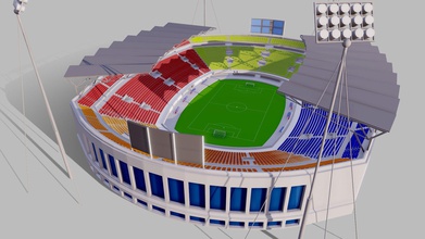 football stadium 05 - buy royalty free 3d model giimann 9c64652 detailed soccer 3d print model - Mito3D