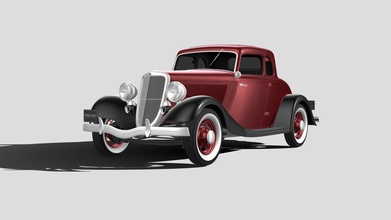 ford coupe 1934 - buy royalty free 3d model squir3d c2ed055 3d print model - Mito3D
